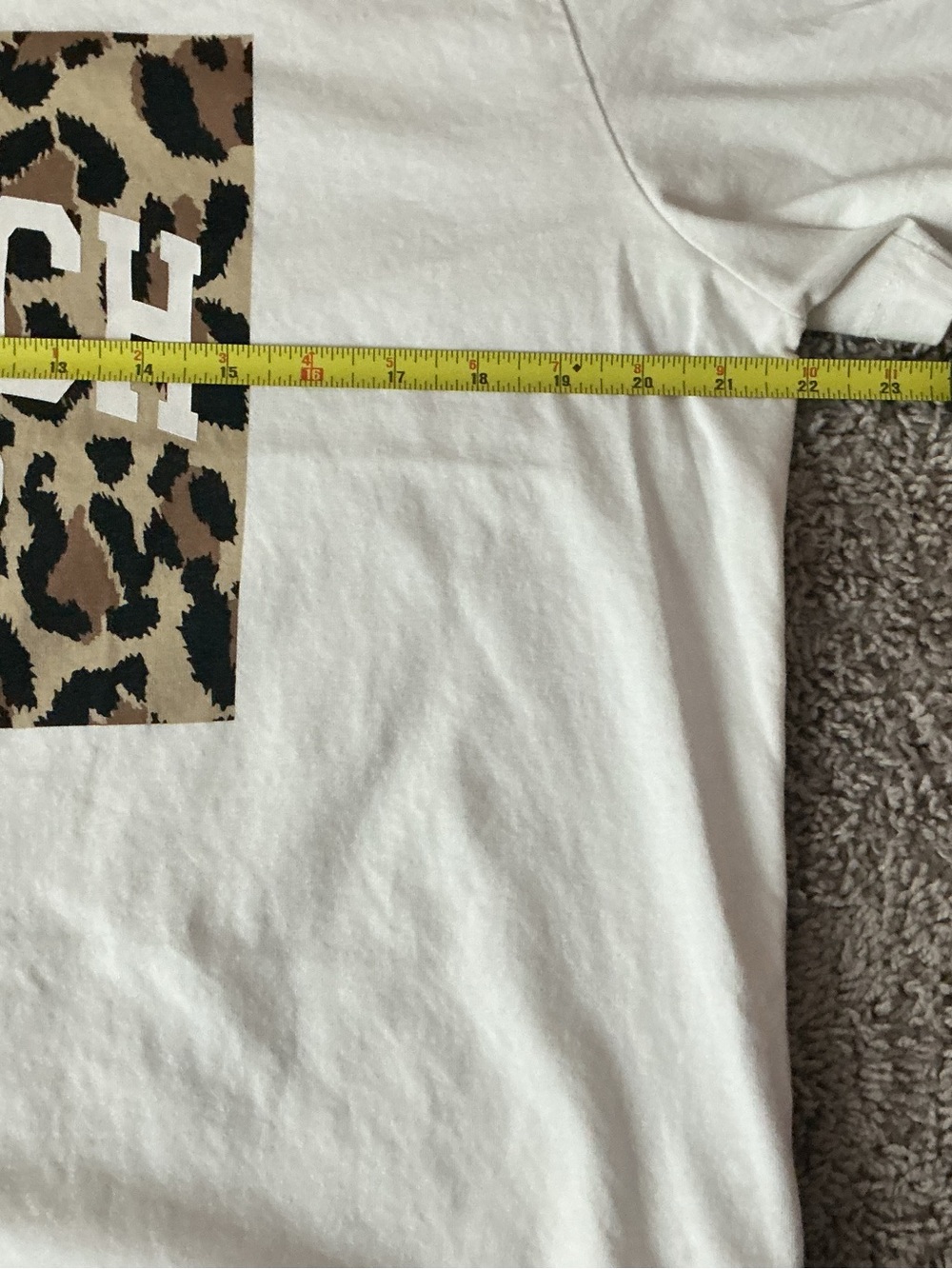COACH White Graphic Leopard Logo Tee - Picture 2 of 4